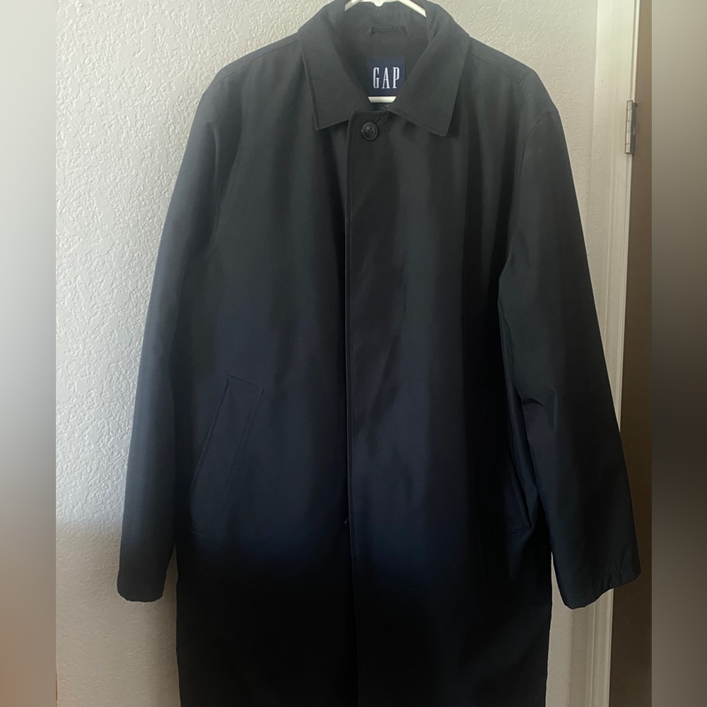 Black trench by Gap
